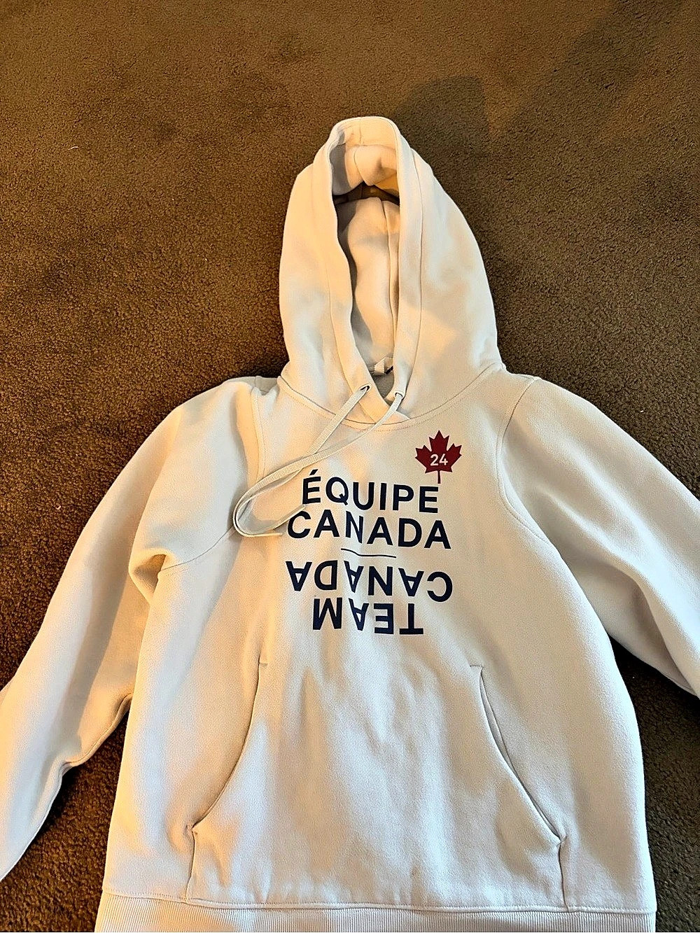 Lululemon Team Canada Relaxed-Fit Fleece Hoodie in White